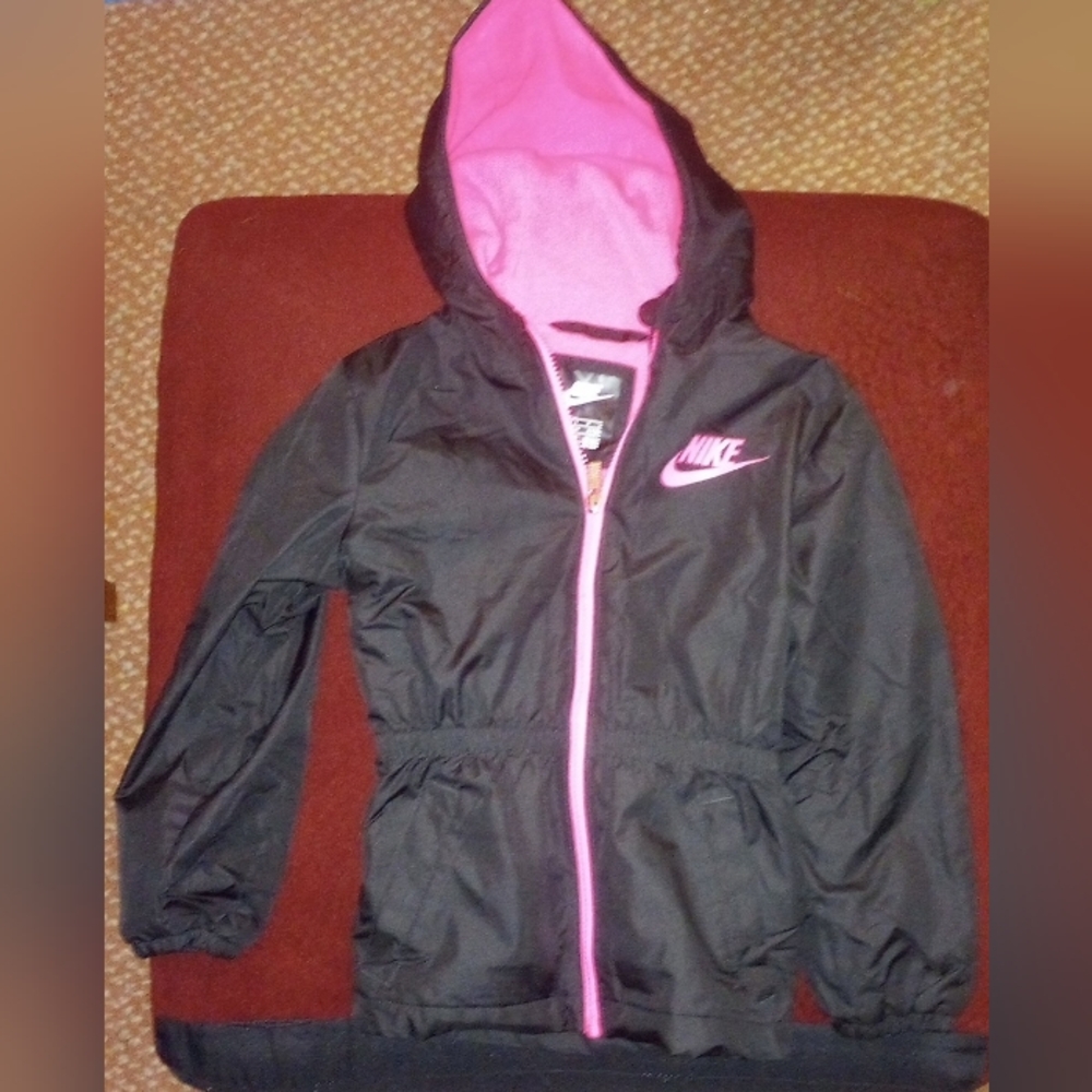Nike Kids Jacket Black and Pink